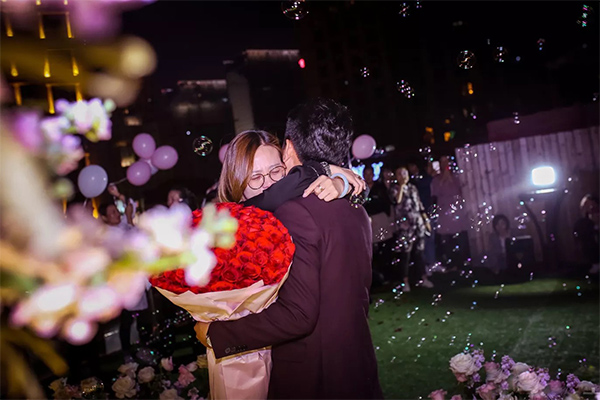 深圳湾求婚布置案例